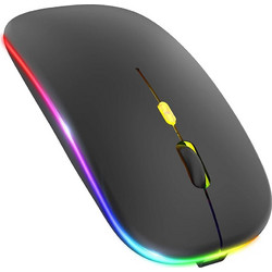 Techsuit Ασύρματο Gaming Ποντίκι RGB 1600 DPI Black