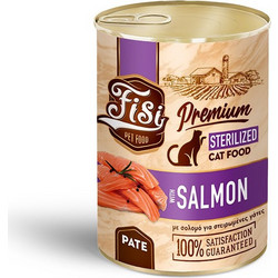 FISI Premium Sterilised Pate with Salmon 400gr