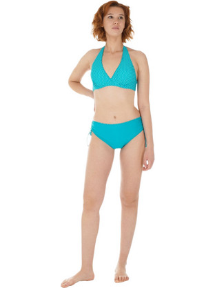 Gsecret Bikini Set Τριγωνάκι Ψηλόμεσο Τιρκουάζ C8839-27227