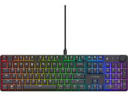 Trust GXT 866 Torix Μηχανικό Gaming Πληκτρολόγιο με Outemu Black Διακόπτες RGB Black