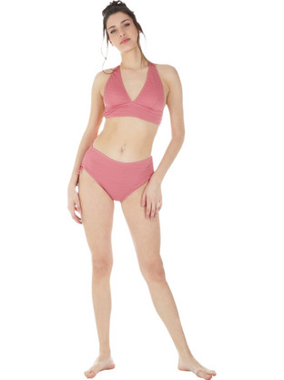 Gsecret Bikini Set Τριγωνάκι Ψηλόμεσο Ροζ C9225-27861