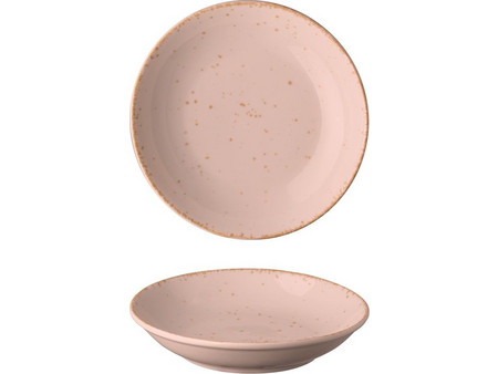 Lukanda Πιάτα Βαθιά Πορσελάνης Leon Ροζ 20cm 6τμχ LEO2-DP-20