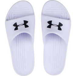 Under Armour Core Pth Ανδρικές Παντόφλες Καλοκαιρινές Κολυμβητηρίου Λευκές 3021286-100