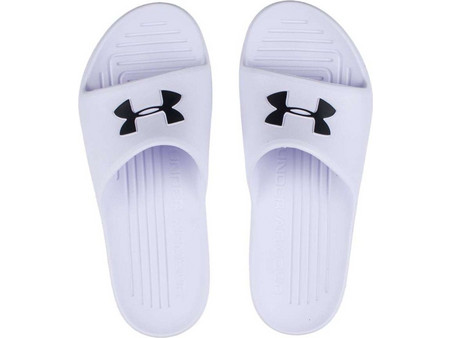 Under Armour Core Pth Ανδρικές Παντόφλες Καλοκαιρινές Κολυμβητηρίου Λευκές 3021286-100
