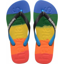 Havaianas Top Logomania Ανδρικές Σαγιονάρες Αντιολισθητικές Πολύχρωμες 4146364-8269