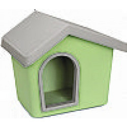 Donald Pet Care Zeus 70 Σπιτάκι Σκύλου Πλαστικό Εξωτερικού Χώρου Πράσινο 72.2x61.8x62.3cm