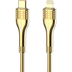 Ldnio LC651I Braided USB-C to Lightning Cable 30W 1m Golden 6933138601228