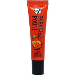 W7 Paradise Pout Juicy Metallic Mouthwatering Mango Lip Gloss 13ml