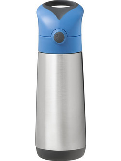 B.Box Slate Παιδικό Παγούρι Θερμός Ανοξείδωτο BPA Free με Καλαμάκι Μπλε 500ml