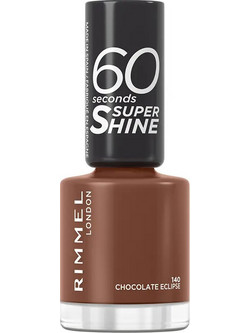 Rimmel 60 Seconds 140 Chocolate Eclipse Gloss Βερνίκι Νυχιών Quick Dry 8ml