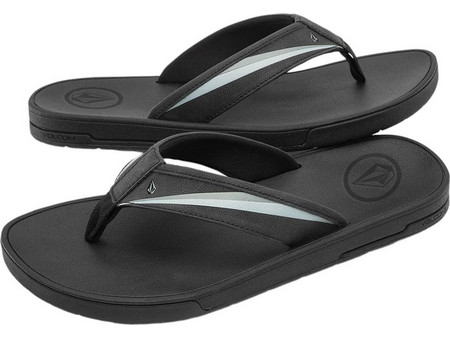 Volcom Jack Robinson Ανδρικές Σαγιονάρες Μαύρες V0812402-BLK