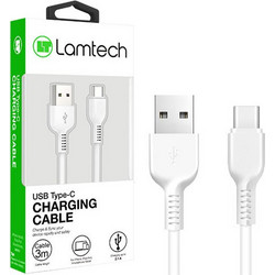 Lamtech LAM111702 USB-A to USB-C 3m White 5202021111702