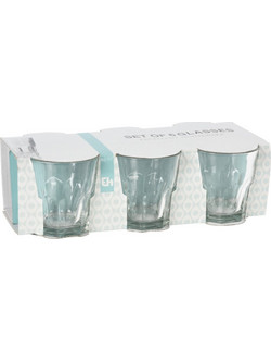 Excellent Houseware Σετ Ποτήρια Νερού Γυάλινα 250ml 6τμχ YE5000066