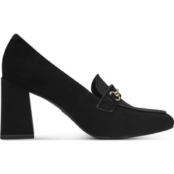 Tamaris Γόβες Suede με Χοντρό Ψηλό Τακούνι Μαύρες 1-24413-42-001