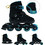 Spokey Quattro 4IN1 Inline Αυξομειούμενα Rollers Παιδικά Μαύρα Μπλε SPK-943433