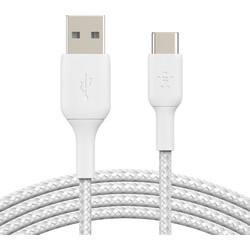 Belkin Braided USB-A to USB-C 3m White CAB002BT3MWH