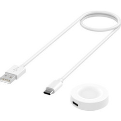 Split USB-A Φορτιστής Smartwatch για Huawei Watch GT 2 / GT 2 Pro / 3 / 3 Pro / 4 White