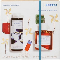 Korres Blue Sage Eau de Toilette 50ml + Shower Gel 250ml