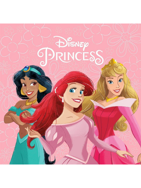 Dimcol Disney Princess 80 Παιδική Πετσέτα Προσώπου / Χεριών 30x30cm Ροζ