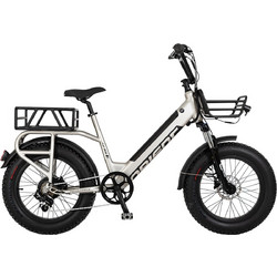 Orient Fat Bike 2024 Ηλεκτρικό Fat Bike 20" 250W με 6 Ταχύτητες και Δισκόφρενα Ασημί