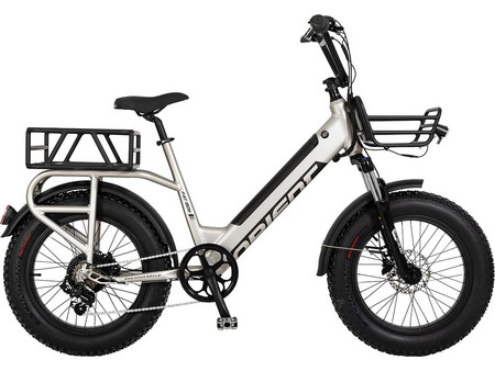 Orient Fat Bike 2024 Ηλεκτρικό Fat Bike 20" 250W με 6 Ταχύτητες και Δισκόφρενα Ασημί