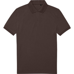 B&C Collection Ανδρική Μπλούζα Polo Κοντομάνικη Σοκολατί PU428