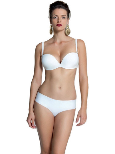 Luna Σουτιέν Strapless με Ελαφριά Ενίσχυση με Μπανέλα Λευκό 187C