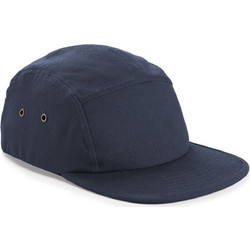 Beechfield Canvas Ανδρικό Καπέλο Jockey Υφασμάτινο Ανθρακί B654