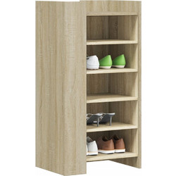 vidaXL Παπουτσοθήκη Ξύλινη Sonoma M52xΠ37.5xΥ100cm 848446
