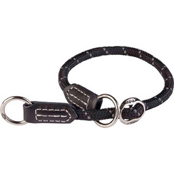 Rogz Rope Πνίχτης Μαύρος 1.2x40-45cm