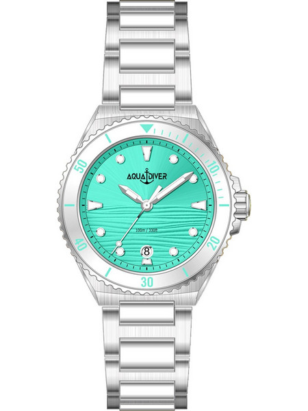 Aquadiver Oceana Γυναικείο Ρολόι με Ασημί Μεταλλικό Μπρασελέ SS22165L23