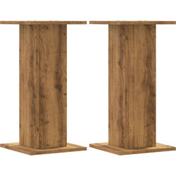 vidaXL 852662 Βάσεις Ηχείων Δαπέδου Oak