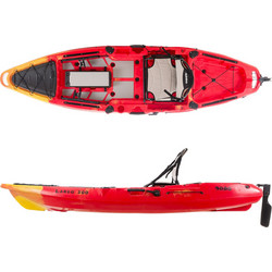 SCK Largo 300 Πλαστικό Kayak 1 Ατόμου Κόκκινο Κίτρινο
