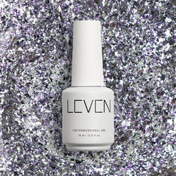 Leven G008 Glamorous Glitter Ημιμόνιμο Βερνίκι Νυχιών 15ml