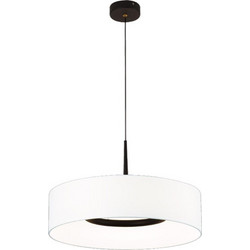 InLight Κρεμαστό Φωτιστικό Οροφής Μονόφωτο LED με Θερμό Λευκό Φως Μαύρο 4055-Black