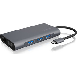 RaidSonic Icy Box USB-C Docking Station με HDMI 4K PD Ethernet και Σύνδεση 2 Οθονών
