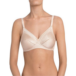 Triumph Cotton Classic Σουτιέν Minimizer χωρίς Μπανέλα Μπεζ 10003320-00KF