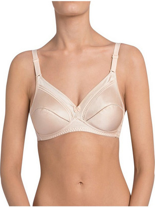 Triumph Cotton Classic Σουτιέν Minimizer χωρίς Μπανέλα Μπεζ 10003320-00KF