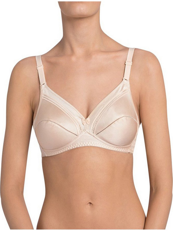 Triumph Cotton Classic Σουτιέν Minimizer χωρίς Μπανέλα Μπεζ 10003320-00KF