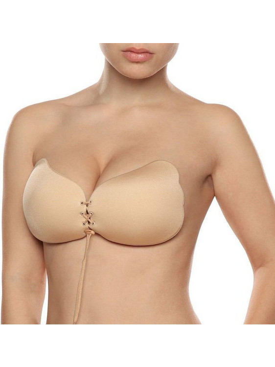 Bye Bra Σουτιέν Αυτοκόλλητο Push Up χωρίς Μπανέλα Nude D-215774