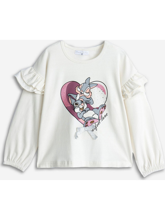 Funky Παιδικό T-Shirt Μακρυμάνικο Λευκό 225-706103-1