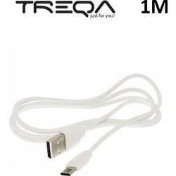Treqa CA-1013 USB-A to USB-C 1m White 30502153