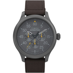 Timex Expedition Ανδρικό Ρολόι με Καφέ Δερμάτινο Λουράκι TW4B30900