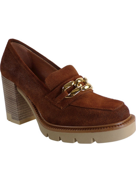 Commanchero Γόβες Suede με Χοντρό Ψηλό Τακούνι & Φιάπα Ταμπά 5920-4219