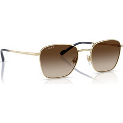 Vogue VO4322S 848/13 Ανδρικά Γυαλιά Ηλίου Τετράγωνα Μεταλλικά Χρυσά με Καφέ Degradee Φακό
