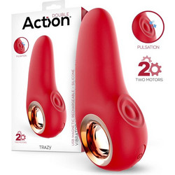 IntoYou Action Trazy Κλειτοριδικός Δονητής 12.7cm Κόκκινος