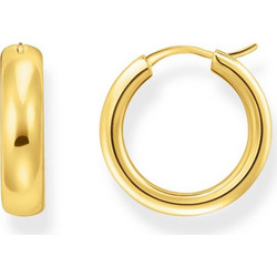 Thomas Sabo Γυναικεία Σκουλαρίκια Κρίκοι Επιχρυσωμένα CR746-413-39
