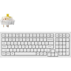 Keychron K4 Pro QMK/VIA Hot Swappable Ασύρματο Μηχανικό Gaming Πληκτρολόγιο με K Pro Banana Διακόπτες White