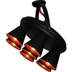Home Lighting Κρεμαστό Φωτιστικό Οροφής Πολύφωτο Μαύρο 77-3997