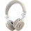 Guess PU Grained Triangle Logo ENC Ασύρματα Bluetooth Ακουστικά On Ear Λευκά